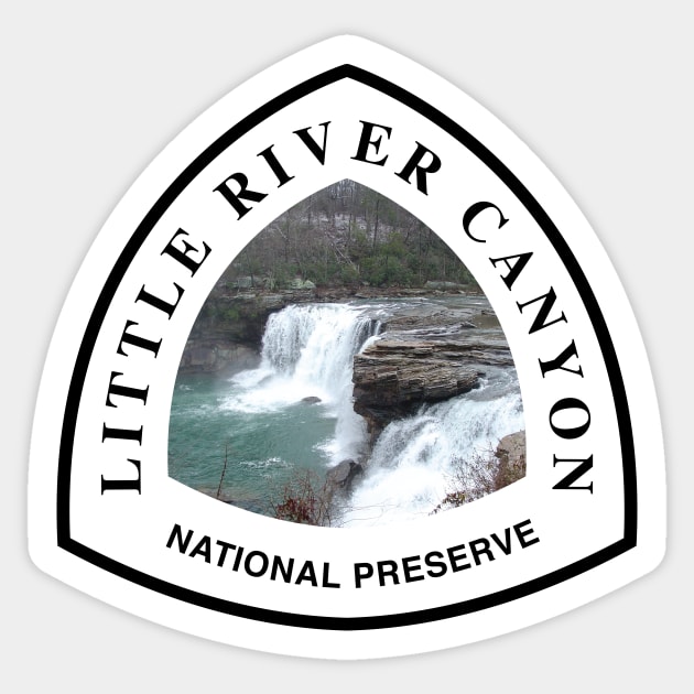 Little River Canyon National Preserve trail marker Sticker by nylebuss